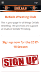 Mobile Screenshot of dekalbwrestlingclub.com