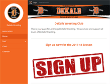 Tablet Screenshot of dekalbwrestlingclub.com